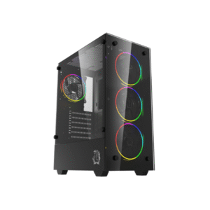 GABINETE RAPTOR SENTINEL TG MID-TOWER RGB FAN x4
