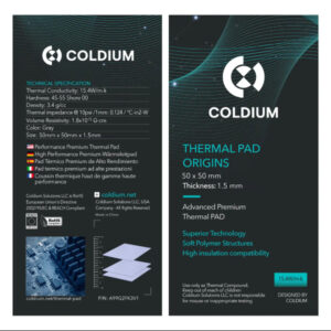 PAD TERMICO COLDIUM ORIGINS 50X50MM 1.5MM