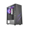 GABINETE GAMER RAPTOR BLAZE FORCE V2 TG MID-TOWER RGB FAN X3 W/BUTTON