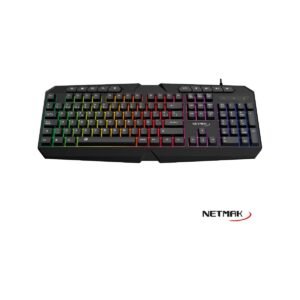 TECLADO GAMER RETROILUMINADO X402 USB NETMAK